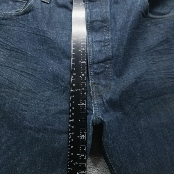 Levis 501 Jeans Mens 36x32 Blue Straight Button Fly Y2K Mid Rise Dark Wash - Picture 11 of 12